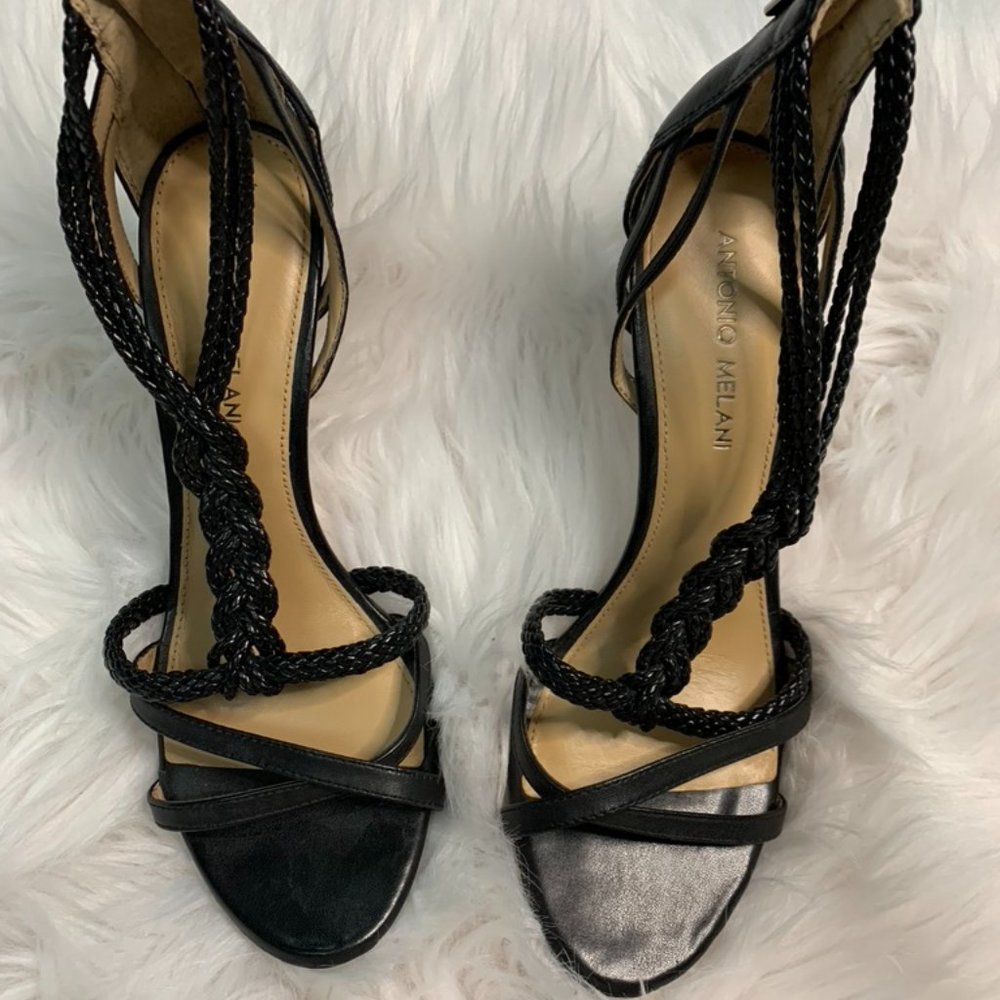 Black strapy heel